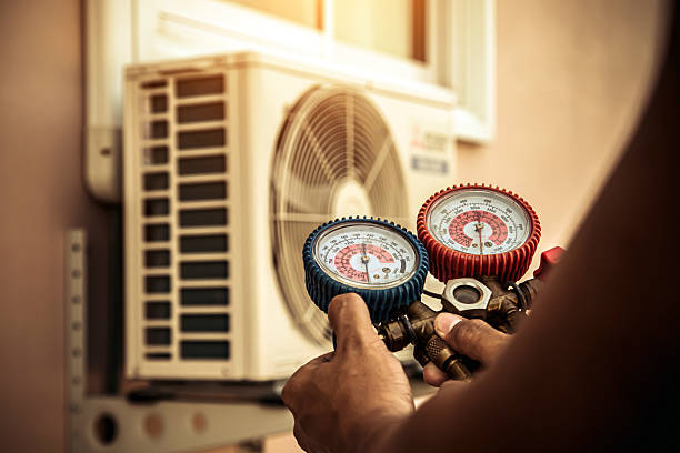 Professional Ductwork Repair technician working in Medford, MA
